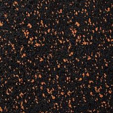 Резиновое рулонное покрытие чёрного цвета 13мм с 30% вкраплением цветного EPDM каучука 