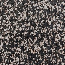 Резиновое рулонное покрытие чёрного цвета 10мм с 70% вкраплением серого EPDM каучука 