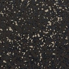 Резиновое рулонное покрытие чёрного цвета 13мм с 30% вкраплением серого EPDM каучука 